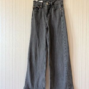 GAP Charcoal Wide Leg Jeans